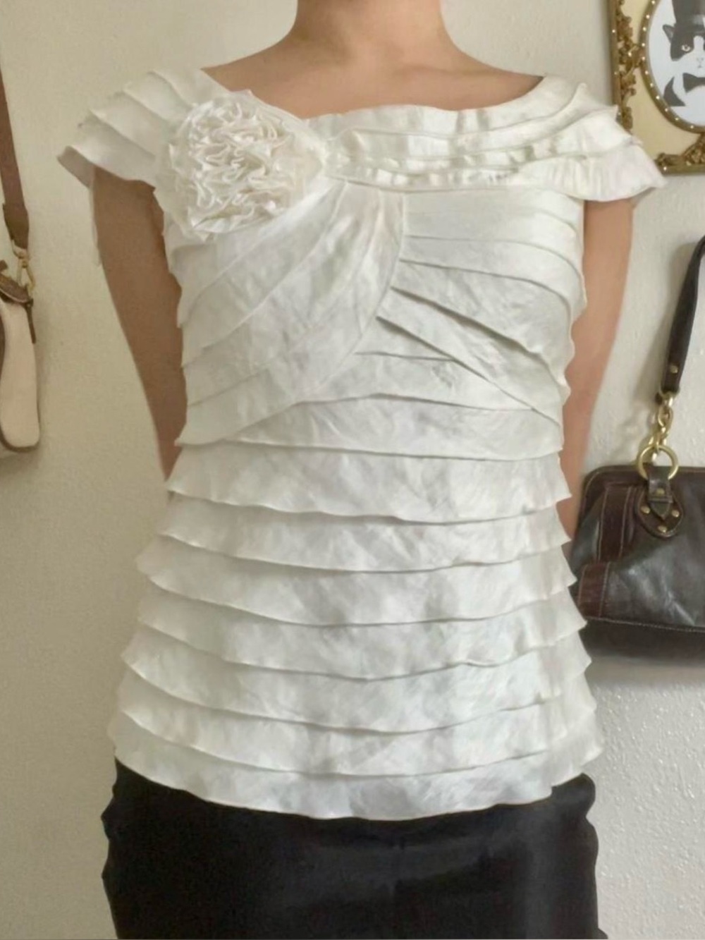 luxurious evening dressy blouse size 6